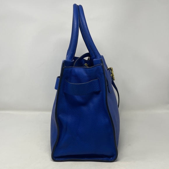 Tory Burch Gemini Link Leather Tote Dahlia Blue🖤 - Picture 6 of 15